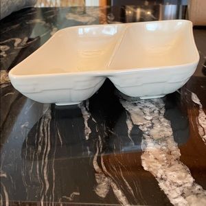 Longaberger Divided veggie dish